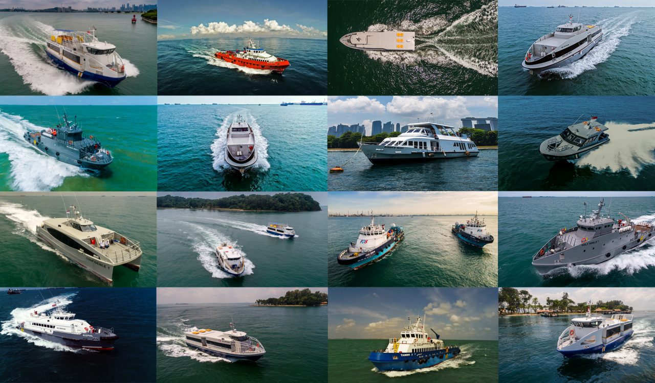 Aerial UAV photography and videography for commercial marine ship, boat and vessels in singapore