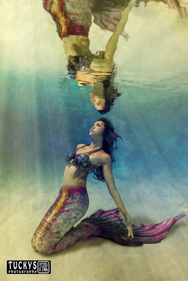 underwater portrait photography for mermaid, tuckys photography
