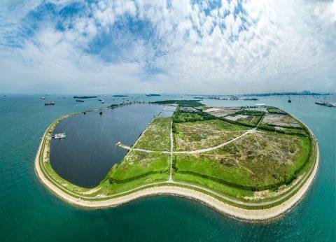 Singapore aerial photography with CAAS permit for flying in danger area