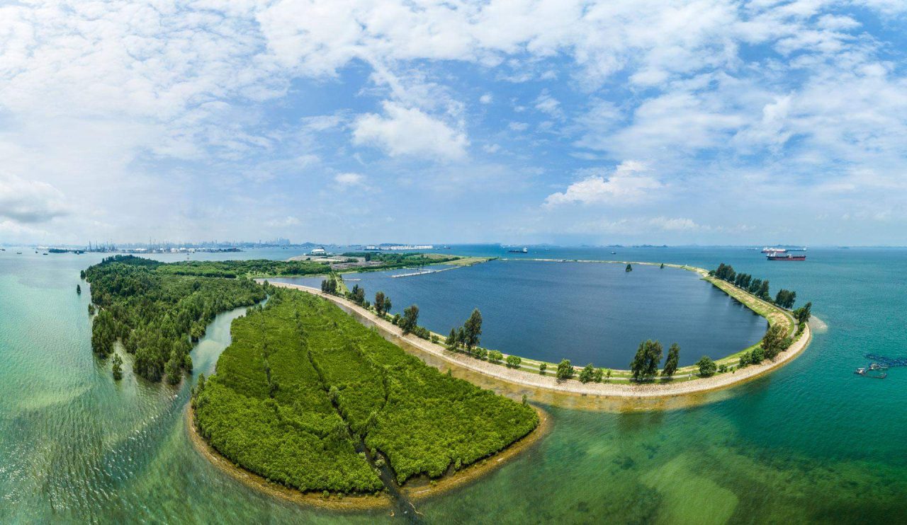 Singapore commercial industrial photography projects for Aerial videography and photography for landscape of Semakau.