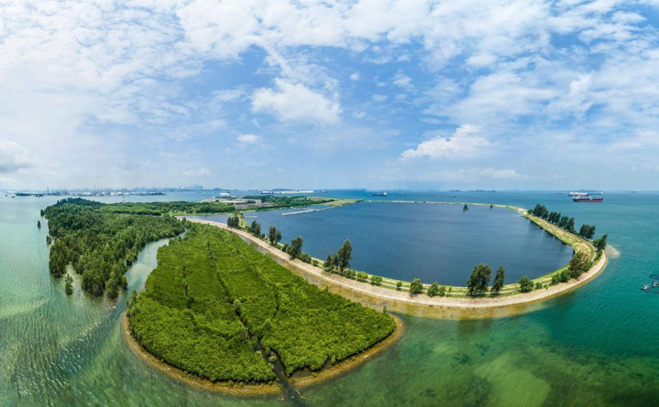 Singapore commercial industrial photography projects for Aerial videography and photography for landscape of Semakau.