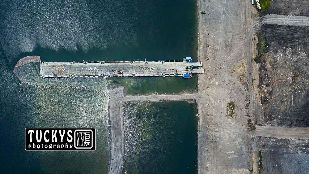 aerial photography by singapore industrial photographer for construction process, by tuckys