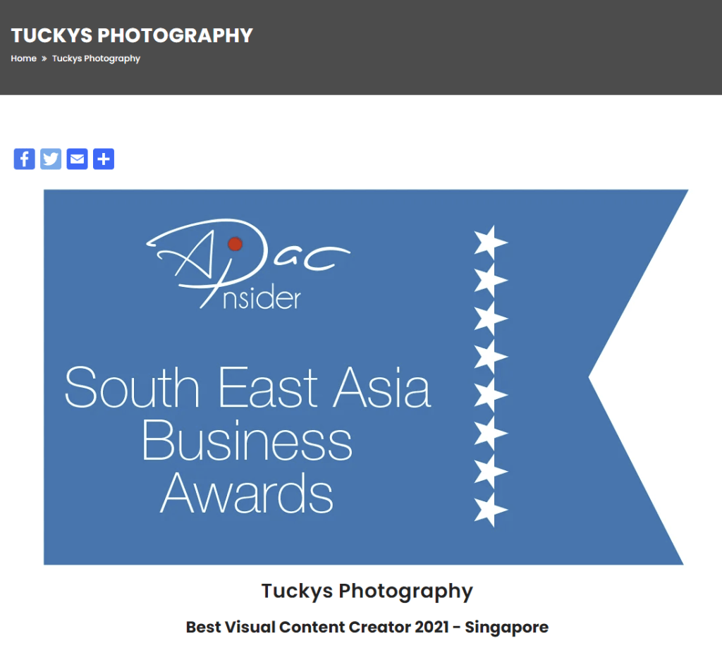 best visual content creator 2021- Singapore — professional photographer singapore, professional videographer singapore