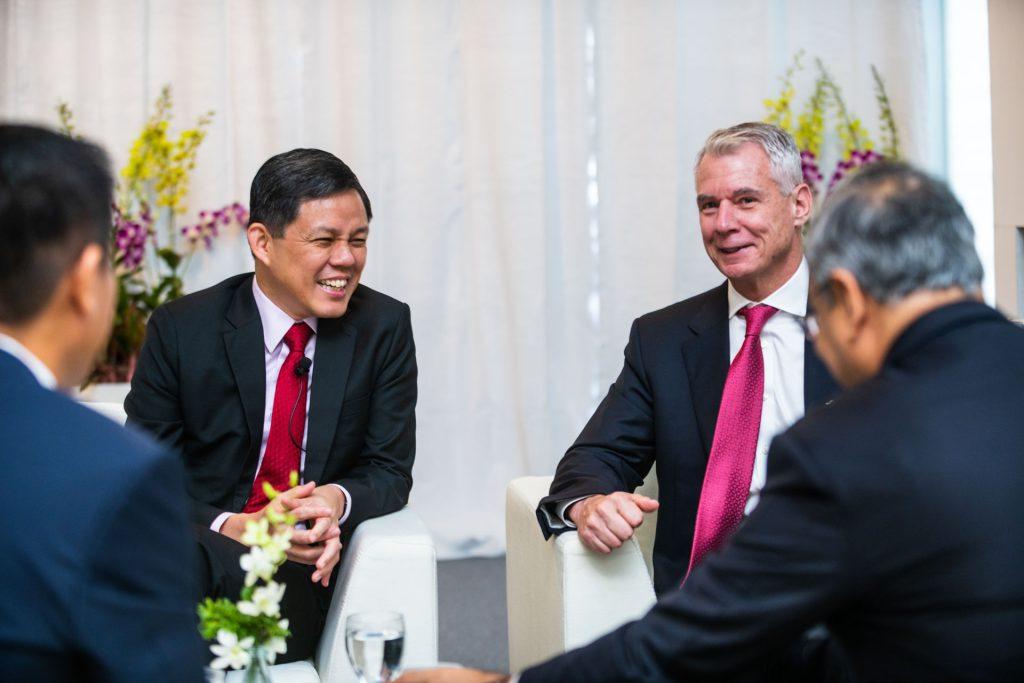 Interactions photos of Singapore with ministers documented by professional photographer. Professional photographer documenting corporate images for marketing and publicity.