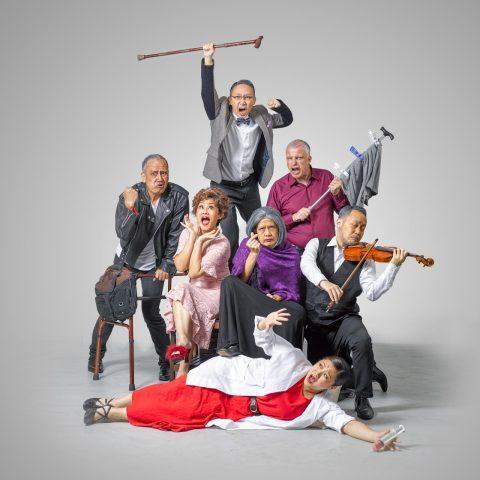 Commercial theatre photographer Singapore — Forever Young 2021 cast group portrait, studio advertising photography — performing arts photographer singapore
