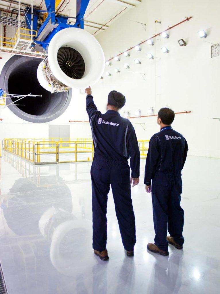 Commercial industrial photography for Rolls-Royce at the Seletar Aerospace hub — industrial photographer singapore, factory photography singapore